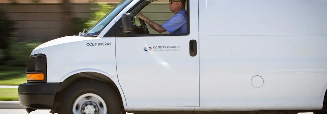 KIC Refrigeration service vehicle serving Sandston area